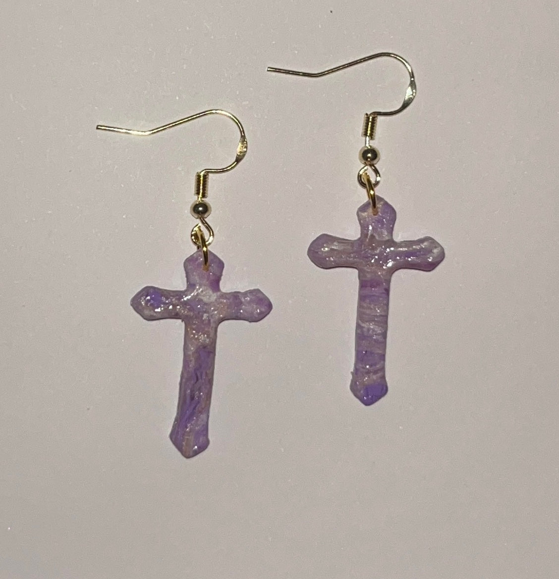 Amethyst Slender Crosses