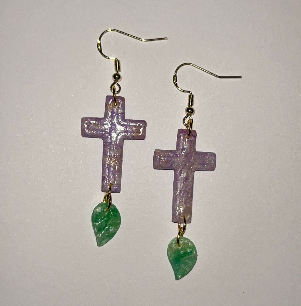 Amethyst Serenity Crosses