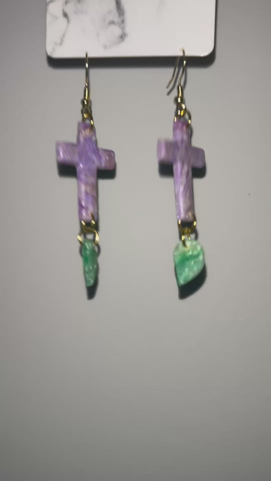Amethyst Serenity Crosses