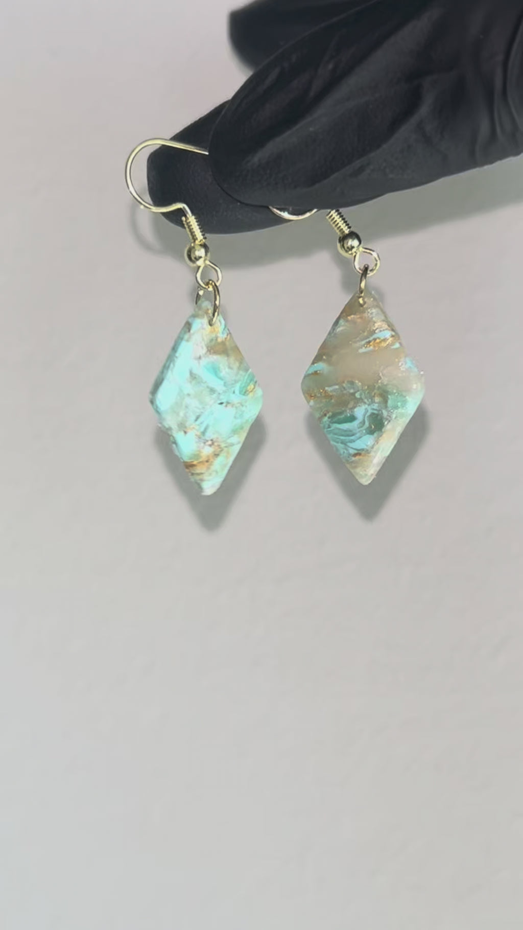 Turquoise Diamond Earrings