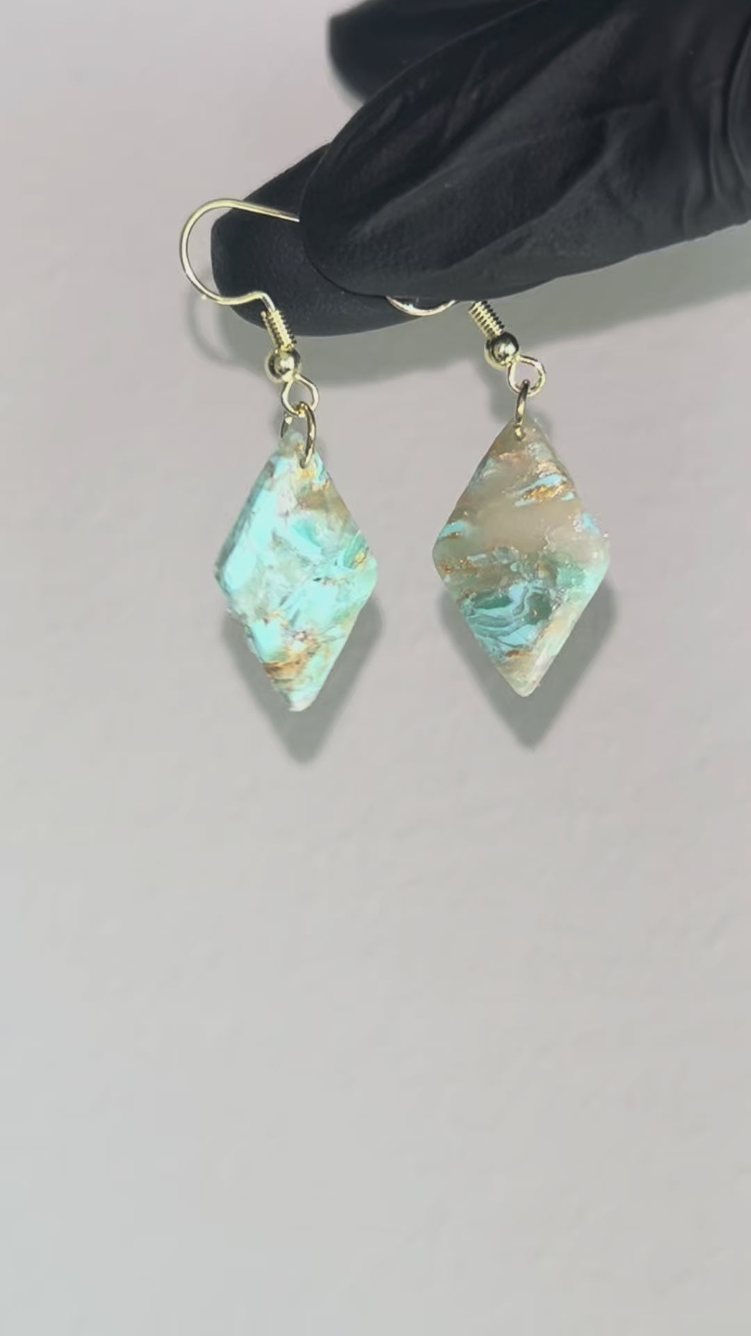 Turquoise Diamond Earrings